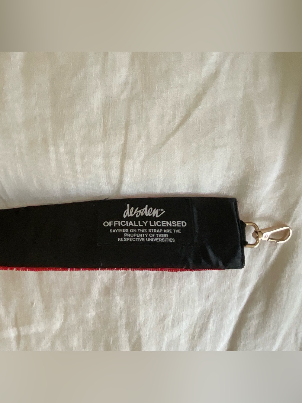 Oklahoma University (OU) Boomer Sooner Red Beaded Purse Strap - NEVER USED - Picture 3 of 3